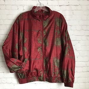 Vintage Sunterra Red Bomber Jacket Large